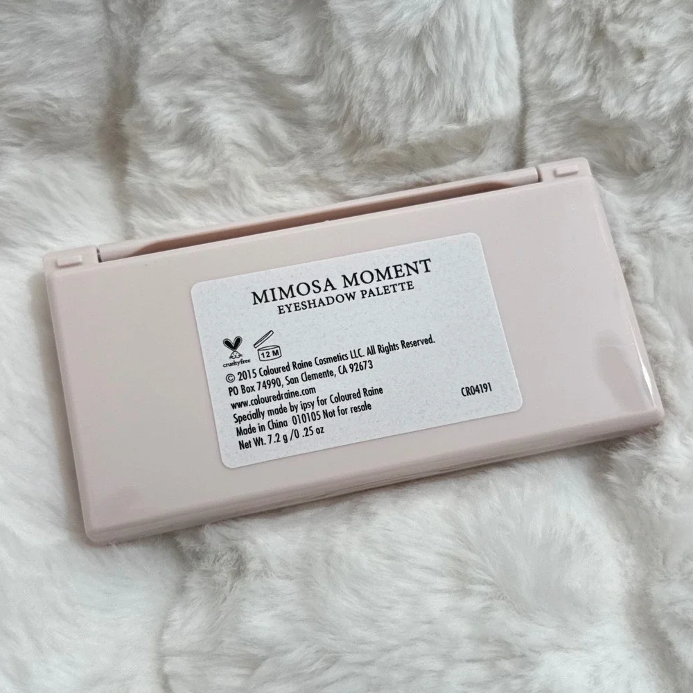 Coloured Raine Mimosa Moment Eyeshadow Palette 6‎ Warm Shades NIB Vegan